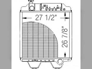 Radiator fits New Holland G190 8770 8770A 86012173 89821616 9821616 86013263 fits Ford 8770 86013263