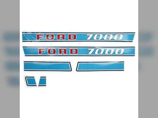 7000 Diesel Hood Decal Set fits Ford 7000