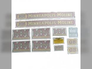 Tractor Decal Set GB Vinyl Minneapolis Moline GB