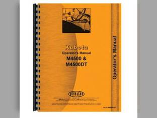 Operator's Manual - M4050 4050DT Kubota M4500 M4500 M4500