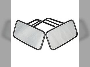 Tractor Mirror Assembly w/Radius Arms LH and RH 7" x 14" Mirrors John Deere 4520 5200 7700 7810 7200 4320 7720 7520 5400 Case IH International 806 1486 1466 1066 1468 826 966 1086 1586 3688 986 Case