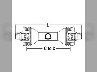 Universal PTO Driveline 1-3/8" 6 John Deere D756560 PM14046560 14006546 14046560 PM14006546