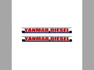 Yanmar Diesel Hood Decal Set