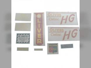 Decal Set HG Red Vinyl fits Oliver HG HG