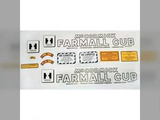Tractor Decal Set Farmall Cub Mylar International Cub