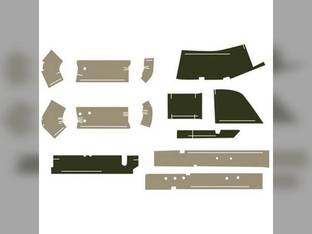 Cab Foam Kit with Post Pieces Less Headliner Multi-Brown/Sailcloth Tan John Deere 7700 7710 7800 7210 7610 7400 7410 7510 7810 7600 7200