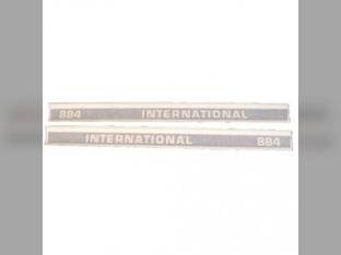 International 884 AWD Decal Set Black Vinyl fits Case IH 884