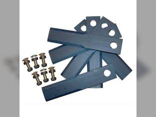 Straw Chopper Blade Kit - 8-3/8" Double Bevel John Deere 9600 7720 8820 9400 7721 9500 AH171588
