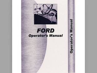 Operator's Manual - 8600 Compatible with Ford 8600 8600