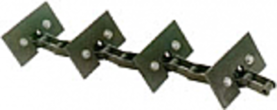 Return Grain Elevator Chain, Long Return - Rubber Paddle
