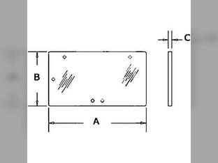 Cab Glass - Rear Window Tinted Case IH 695 1255XL 995 795 1455XL 885 595 4210 685 3210 895 4220 785 1056XL 4240 485 585 884 4230 3220 495 3230 182027A1 International 856 844 1055 955 3233046R3