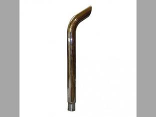 Exhaust Stack - 2-3/8" X 36" Curved Chrome International Super H 340 H Super W4 656 Super M 560 M 660 350 W6 424 454 W4 460 574 400 706 544 300 Super W6