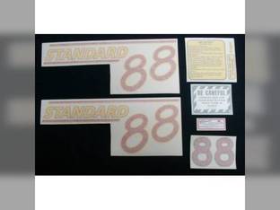 Tractor Decal Set 88 Standard Red Vinyl Oliver 88