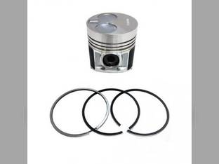 Piston and Rings - Standard Single Cylinder fits New Holland Boomer 4055 Boomer 4060 T2410 T2420 TC55DA C175 L175 SBA115017581
