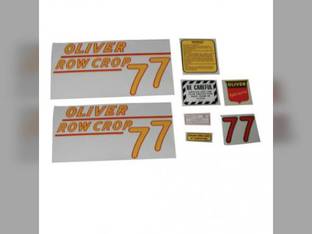 77 Row Crop Decal Set Yellow Mylar fits Oliver 77