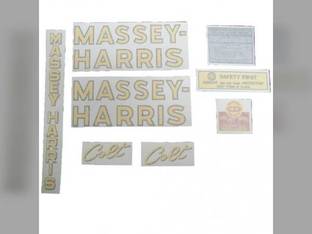 Tractor Decal Set Massy Harris Colt Vinyl Massey Harris Colt