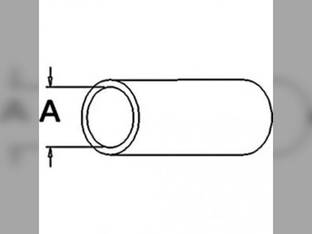 Radiator Hose - Upper Zetor 7745 7711 3545 7211 6045 6245 3011 7011 7045 6011 3511 6211 5011 5211 5245 70011304