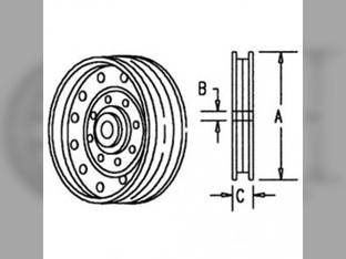 Fan Idler Pulley fits John Deere CTS 8820 9400 9450 9600 9610 9650 9500 9500 SH AH96292