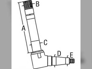 Spindle - Right Hand fits Ford Major Super Major E1ADKN3107 81821185 DKN3107 E1ADKN3105 E1ADKN3105R