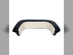 Lower Backrest Cushion - Vinyl Black/White fits Massey Ferguson 1100 1105 1130 1150 1031155M91