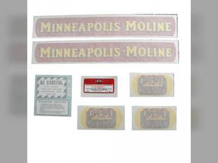 Tractor Decal Set MM Avery V Small Gold Tractor Vinyl Minneapolis Moline V