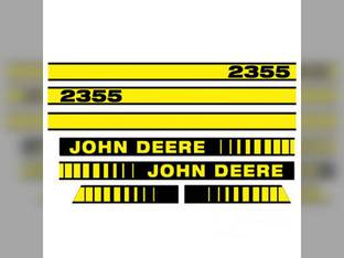 Tractor Decal Set Hood 2355 Yellow fits John Deere 2355 JD408