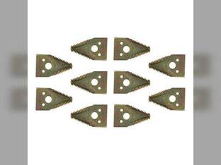 Knife End Section Coarse Tooth - 10 Pack fits John Deere 600 630FD 600 H163132