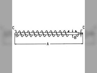 Tank Cross Rear Auger fits John Deere CTS CTSII S660 9400 9410 9450 9500 9510 9550 9550 SH 9560 9560 SH 9560 STS 9570 STS 9650 CTS 9650 STS 9660 CTS 9660 STS 9670 STS 9750 STS 9760 STS AH201743
