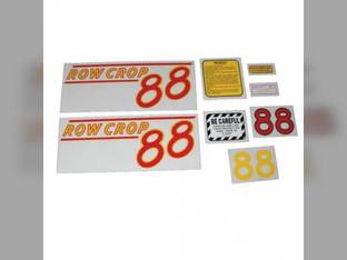 88 Row Crop Decal Set Red Mylar fits Oliver 88