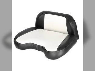 Seat Cushion Set - 2 Piece Vinyl Black/White fits Allis Chalmers D10 D12 D14 D15 D19 D21 170 175 180 185 190 200 220 7030 7050 D17 70236460 70236461 70243740