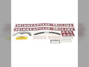 Tractor Decal Set 445 Mylar Minneapolis Moline 445