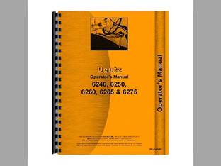 Operator's Manual fits Deutz Allis 6240 6250 6260 6265 6275