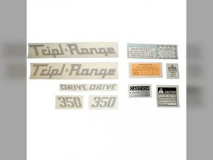 350 Decal Set Tripl Range Vinyl fits Case 350 350