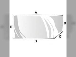 Cab Glass - Rear Window Case IH 7210 7240 7220 7250 7230 232329A1