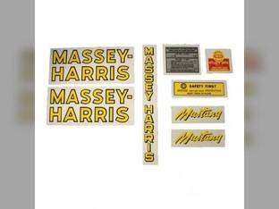 Tractor Decal Set Mustang Mylar Massey Harris Mustang