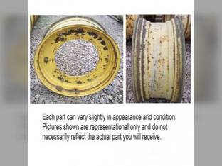 Used 16" x 38" Dual Rear Rim 12 Bolt 22 7/8" Pilot Hole Versatile