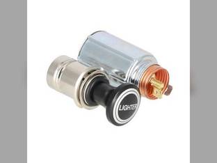 Cigarette Lighter with Socket fits John Deere 70 420 430 720 730 820 AM1949T fits Case G13281 fits International 367903R91 fits Ford 8N9004601 fits Allis Chalmers 70228344