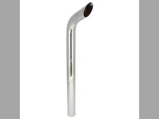 Exhaust Stack - 2-3/8" X 36" Curved Chrome International 340 450 454 W4 460 574 400 Super M 560 M Super MTA Super H 706 544 300 Super W6 H Super W4 656 660 350 W6 424
