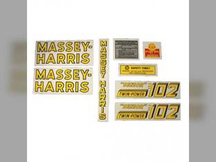 Tractor Decal Set 102 Senior Twin Power Mylar Massey Harris 102