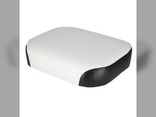 Seat Cushion - Bottom Vinyl White and Black fits International 240 340 2404 2504 200 230 240 300 330 340 404 460 504 560 606 706 806 2404 2504 2524 2606 371625R91 371625R93