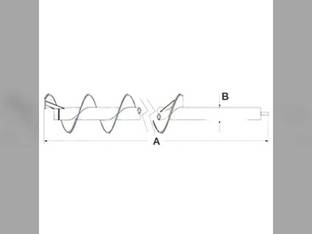 Horizontal Unloading Auger High Capacity Extended Wear-227.625 fits Case IH 7240 8240 9240 47897750 47910733