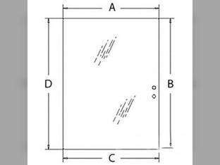 Cab Glass - Rear Window New Holland LB75B LB75 LB115B LB90B LB110B LB90 LB75CP LB110 LB115 85801632 Ford 675E 555E 655E 575E
