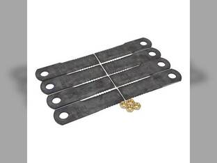 Redekop Straw Chopper Replacement Blade Kit - 8 Blades fits John Deere CTS CTSII 9400 9410 9450 9500 9510 9550 9550 SH 9560 9560 STS 9600 9610 9650 9650 STS fits New Holland fits Case IH fits Lexion