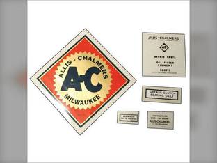 Decal Set U Mylar fits Allis Chalmers U