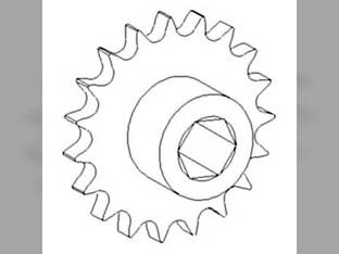 Sprocket Assembly - Lower Tailings Auger John Deere 9600 9660 CTS 9450 9650 CTS CTSII 9550 SH 9501 9510 9500 9410 9610 9500 SH 9640 9650 CTS 9660 9400 9510 SH 9550 9680 AH130572