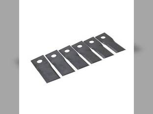 Disc Mower Knives Type 5 Top Bevel 11° Twist Counterclockwise Rotation 6 Pack Kuhn GMD44 GMD55 GMD77 GMD66 56451200 New Holland 465 463 784220 Gehl 2360 125447 John Deere CC21780 CC44005