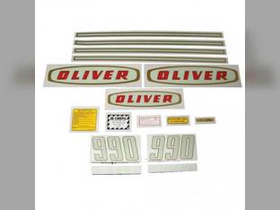 Tractor Decal Set 990 Early Diesel Mylar Oliver 990