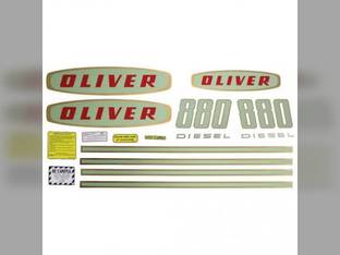 Tractor Decal Set 880 Early Diesel Mylar Oliver 880