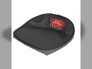Pan Seat 19" Cushion with Logo Vinyl Black Ford 4120 2N 621 2120 2110 700 650 4000 NAA 681 941 501 9N 1801 901 651 881 4030 4110 701 801 800 871 4130 671 851 8N 861 900 661 611 641 600 2000 631 601