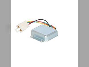 Voltage Regulator - 12 Volt - 4 Spade Plug fits John Deere 1020 1520 1530 2020 2030 2440 2630 2640 4000 4020 4455 4520 5020 300 300B 301 301A 302 400 401 401B 401C 450 AR77485 fits Prestolite 105-139